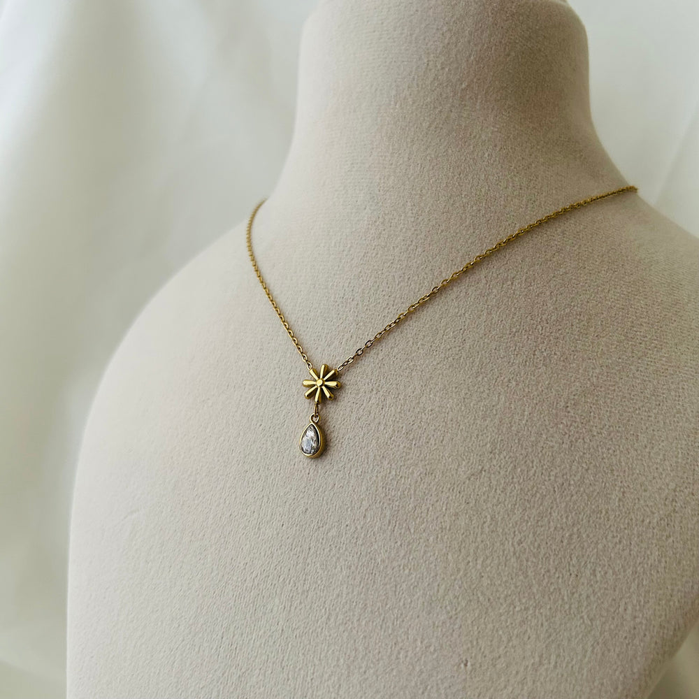 Floral Drop Necklace