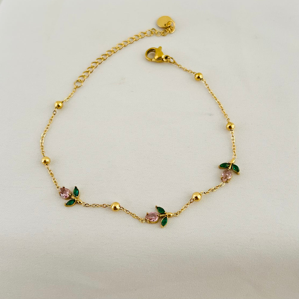 Pink Tulip Bracelet