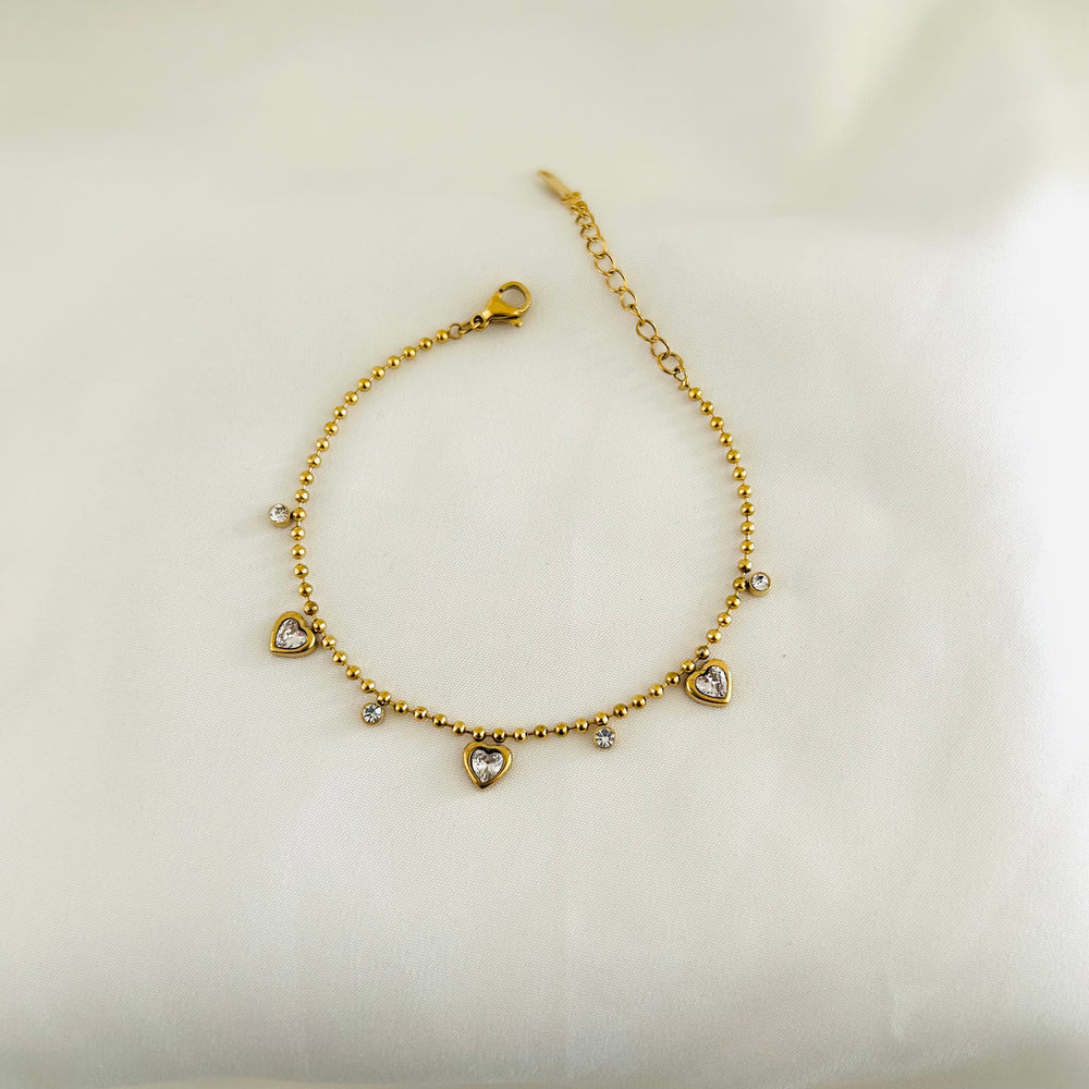 Heart Charm Bracelet