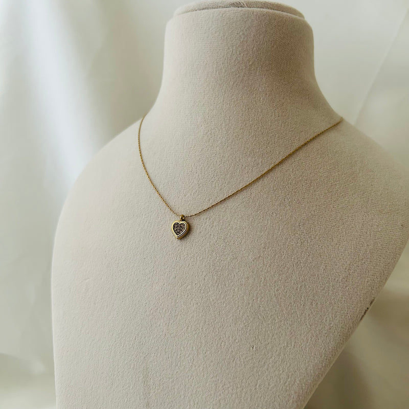 Studded Mini Heart Necklace