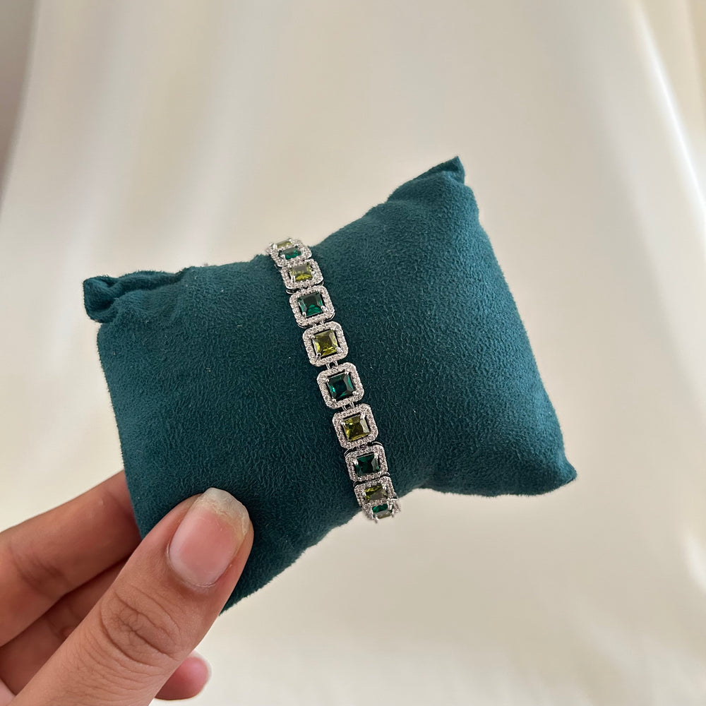 Amethyst Square Tennis Bracelet