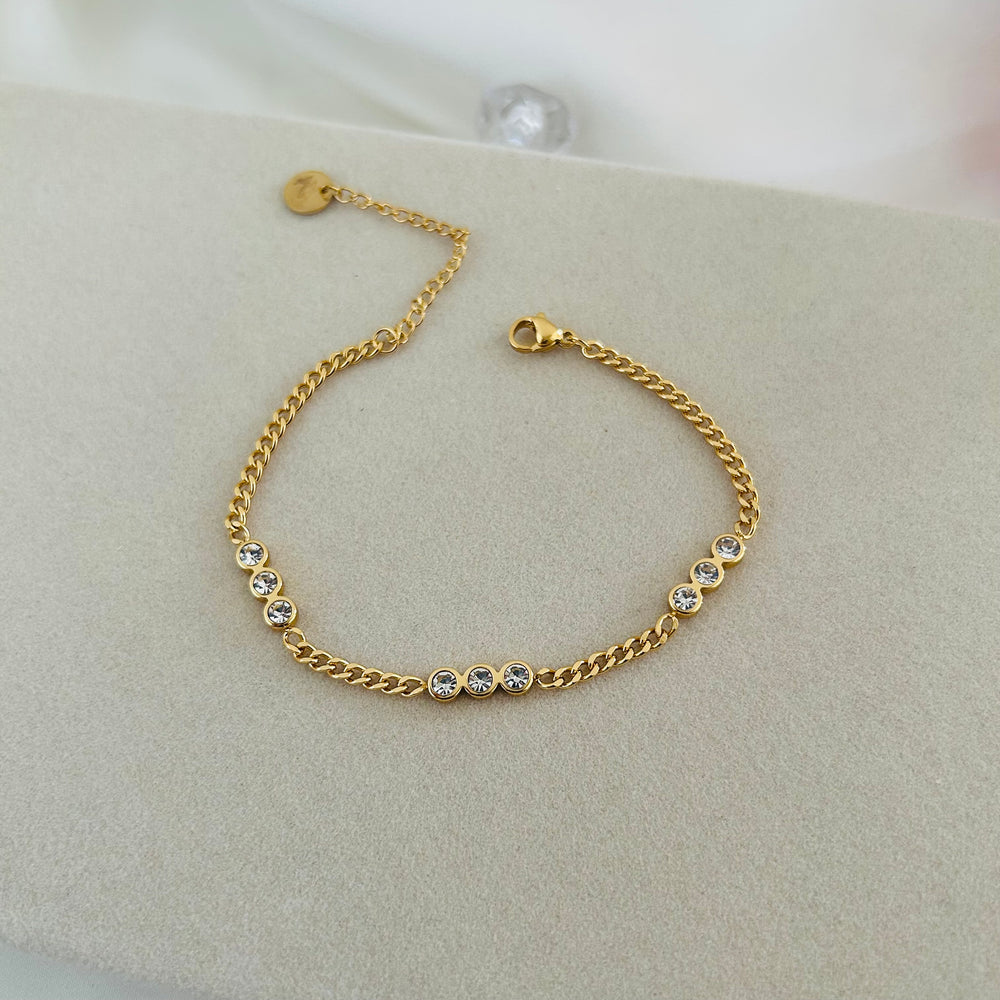 Serena Crystal Link Bracelet