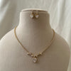Heart Drop Sparkle Tennis Necklace Set