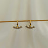 Stud Line Dangler Earrings