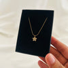 Sparkling Floral Charm Necklace