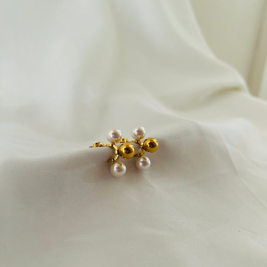 Pearl Ball Earrings