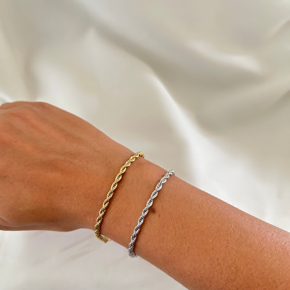 Twisted Rope Chain Bracelet