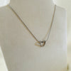 Hollow Heart Silver Necklace