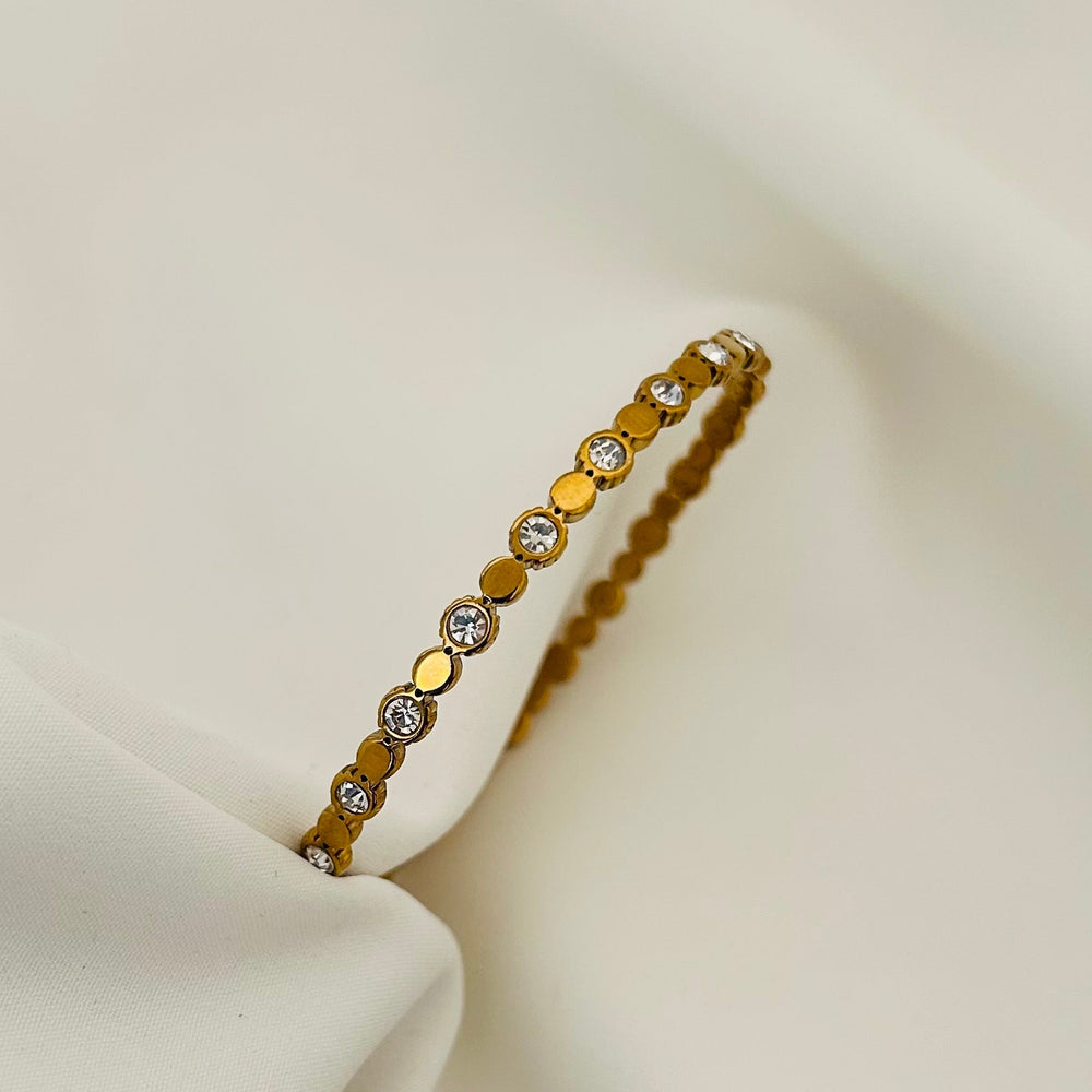 Elara Multicolor Disc Bangle