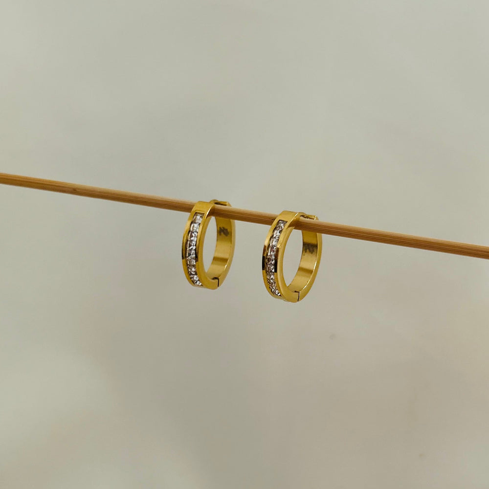 Studded Round Hoops
