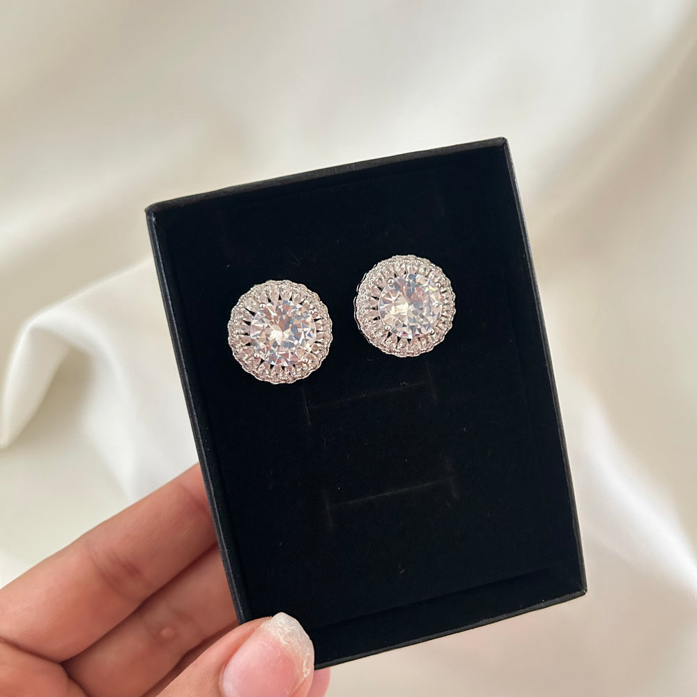 Celestial Halo Stud Earrings