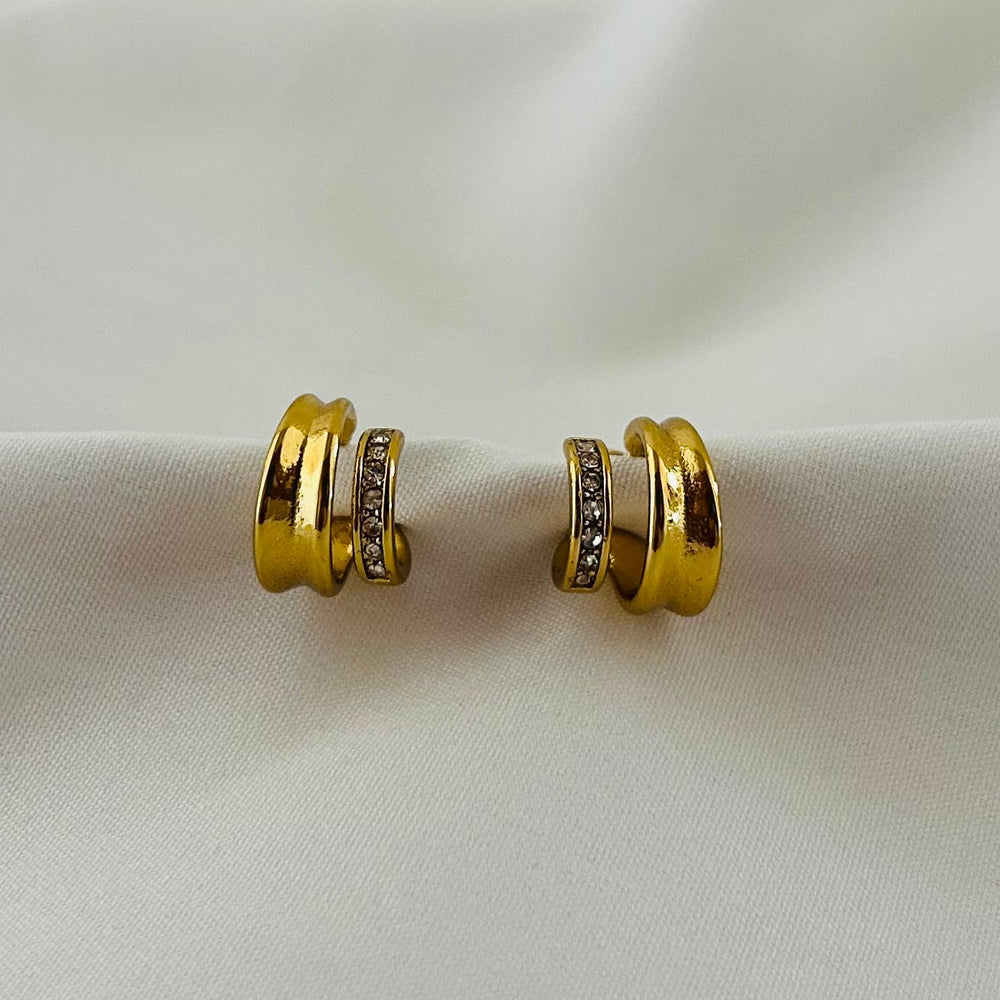 Double Line Hoop Earrings