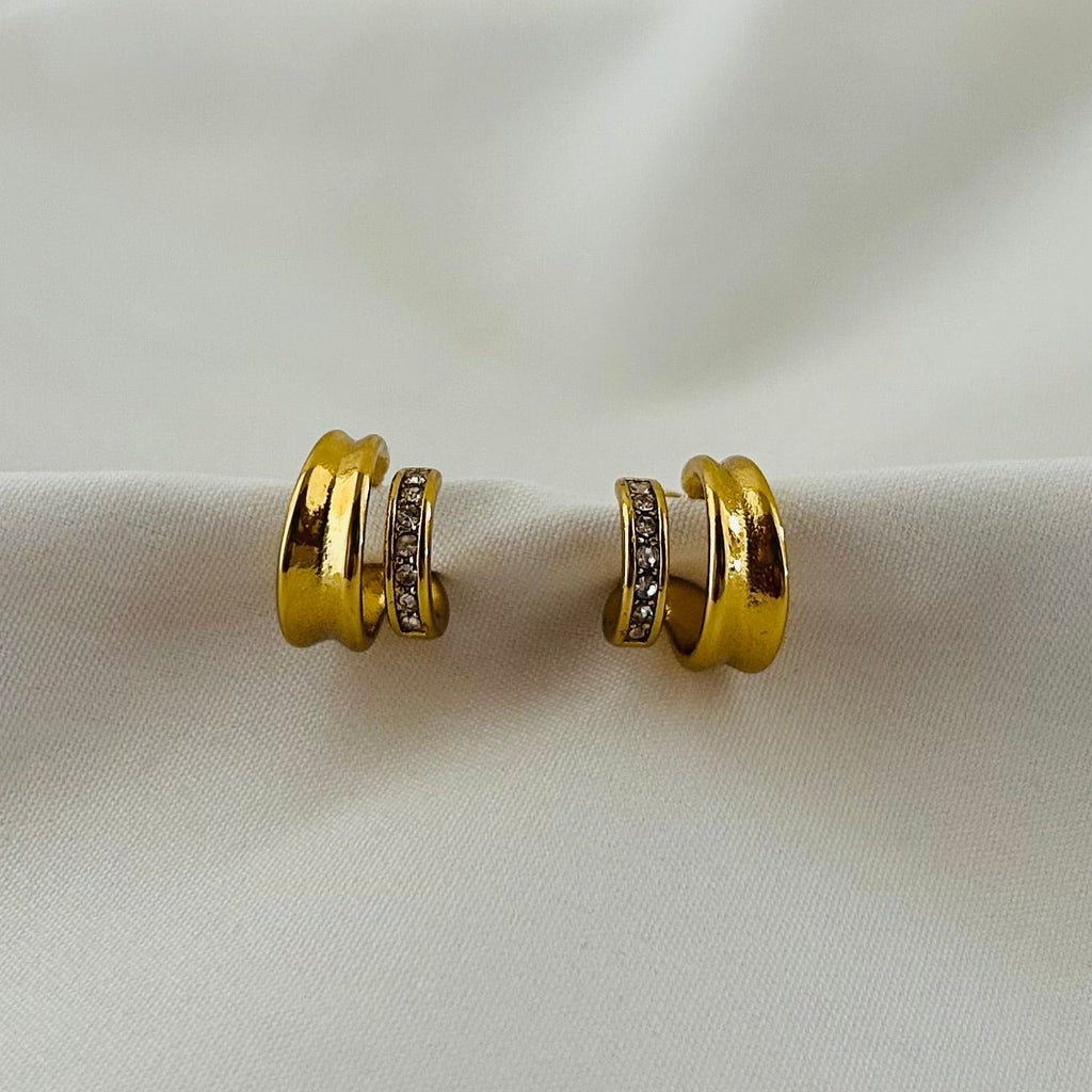 Double Line Hoop Earrings