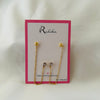 Dual Piercing Connector Earrings - II