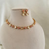 Blush elegance Minimal Choker Set