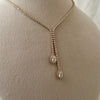 Luxe Double Drop Tennis Necklace Set