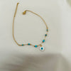 Evil Eye Turquoise Beaded Anklet