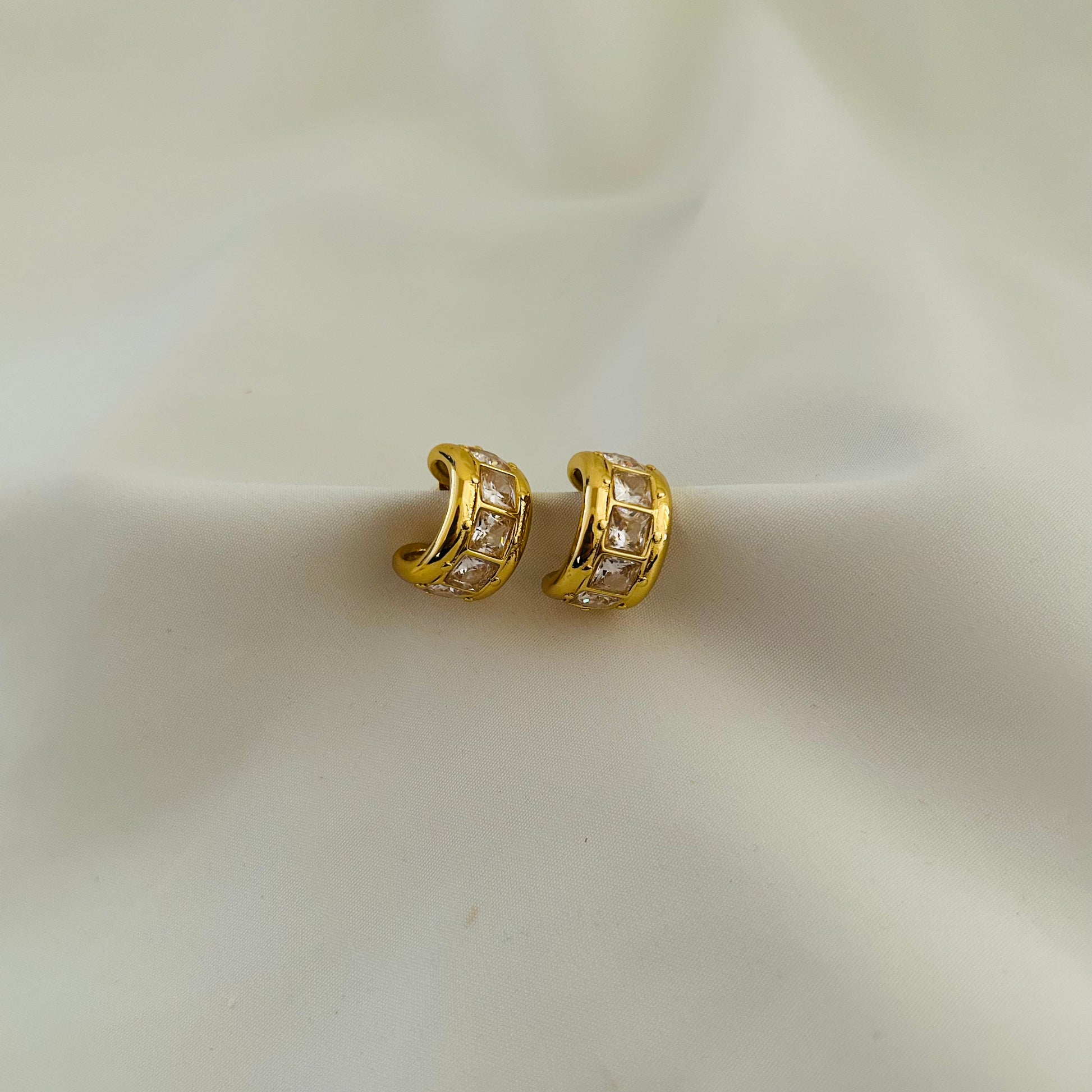 Crystal Hoop Earrings