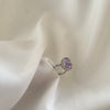Lavender Emerald Halo Ring