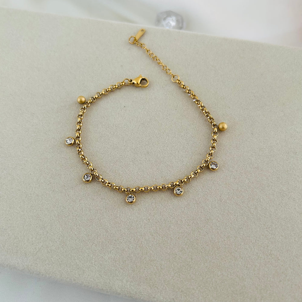 Aurelia Crystal Charm Bracelet