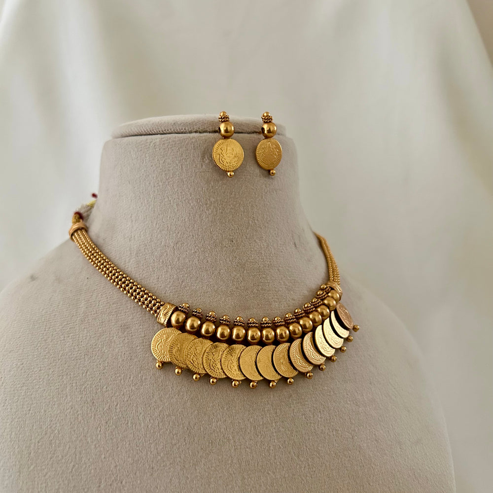Classic Lakshmi Coin Necklace Set