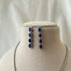 Sapphire Glow Tennis Necklace Set