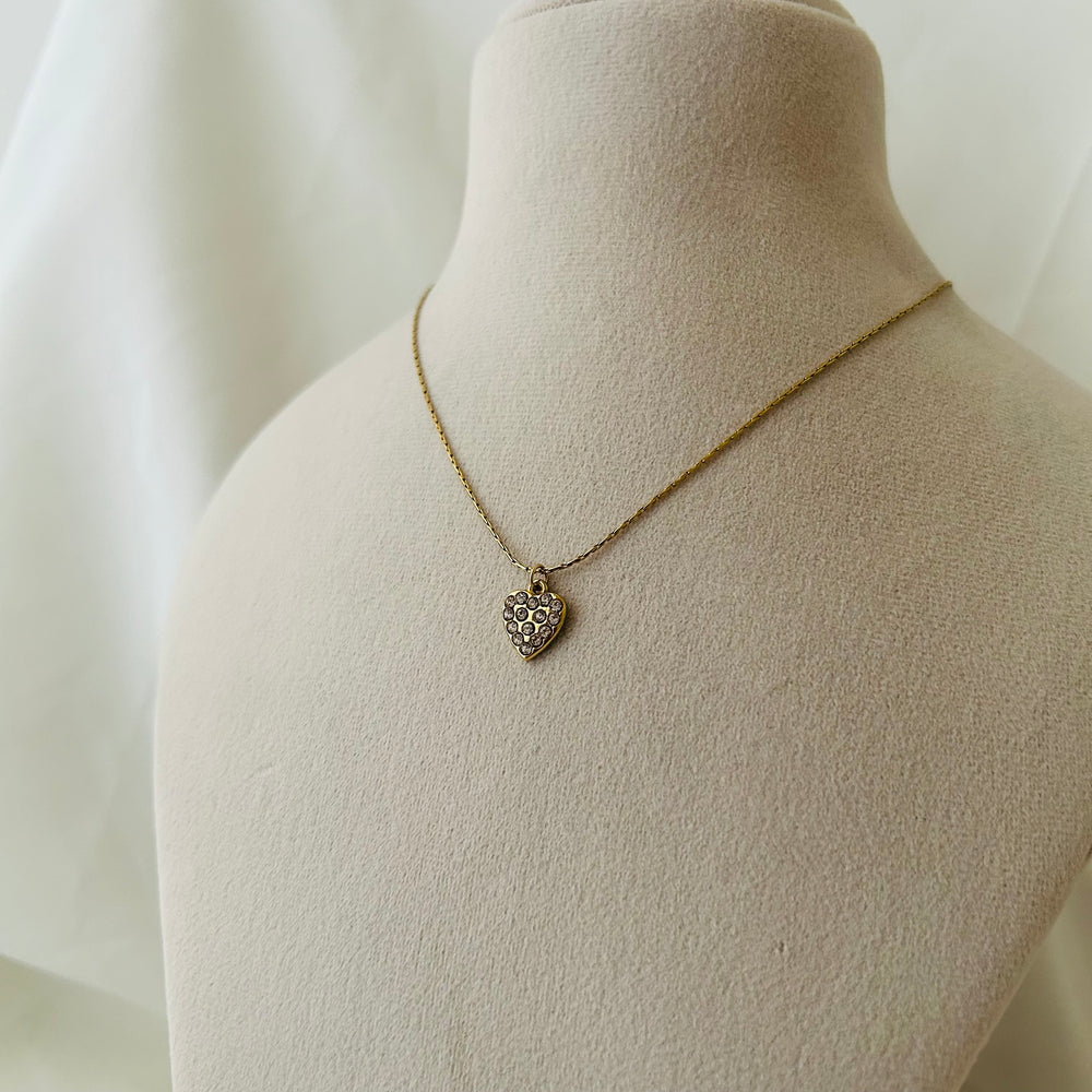 Crystal Heart Pendant Necklace