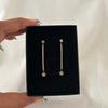 Crystal Studded Bar Earrings