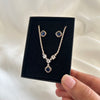 Imperial Blue Spark Tennis Necklace Set