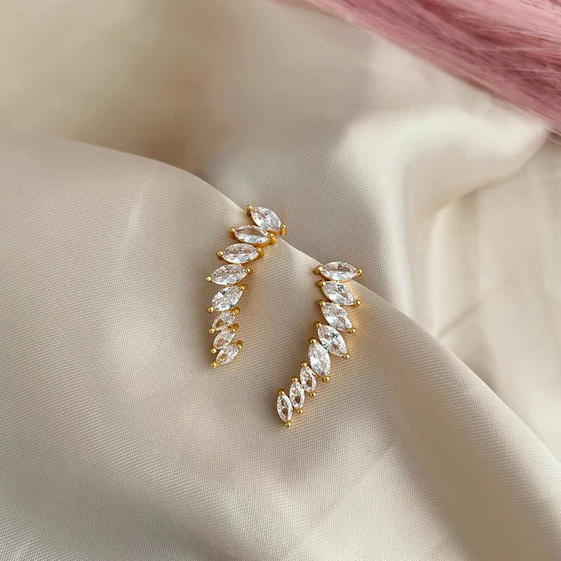 Marquise Crystal Ear Climbers