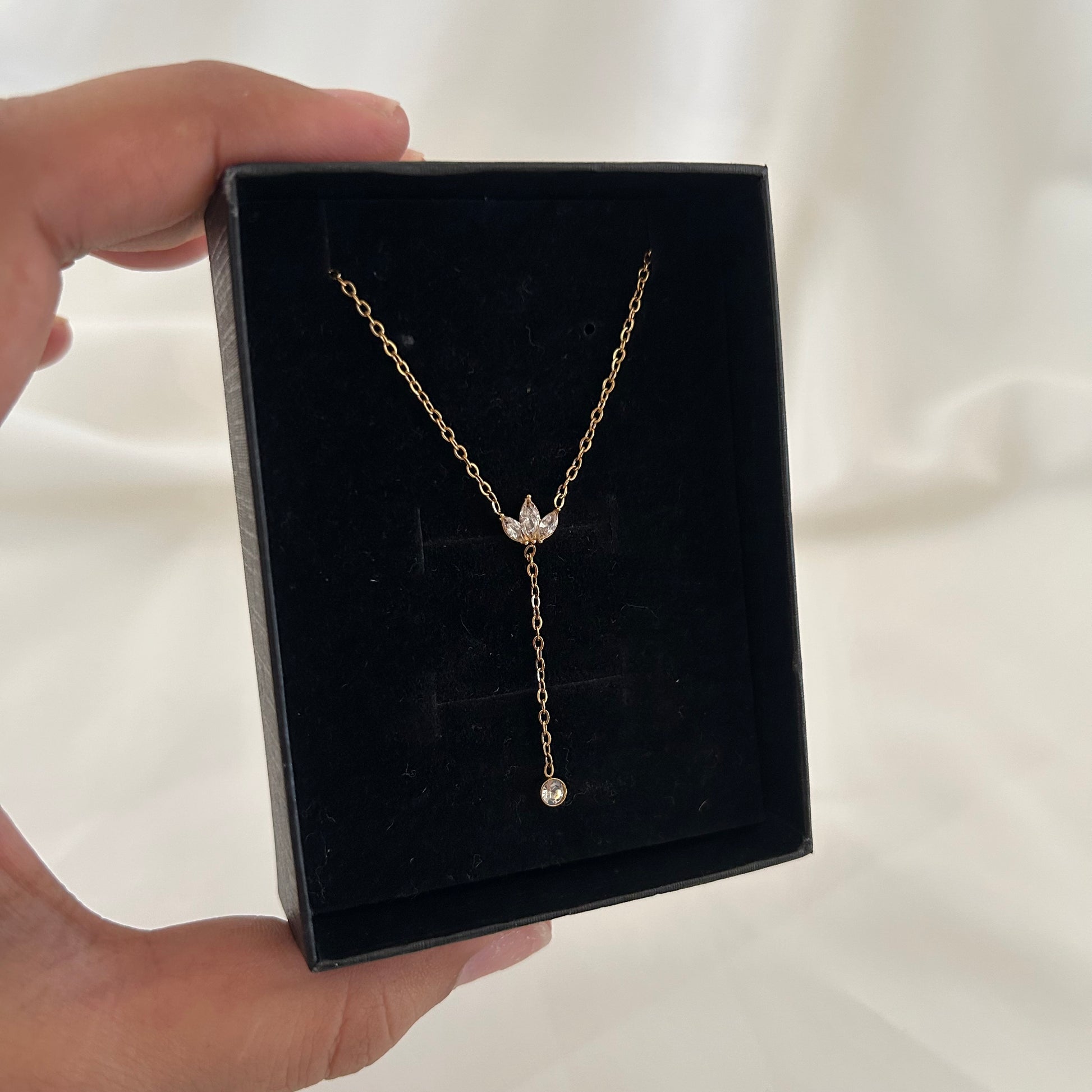 Mini Studded Hanging Necklace