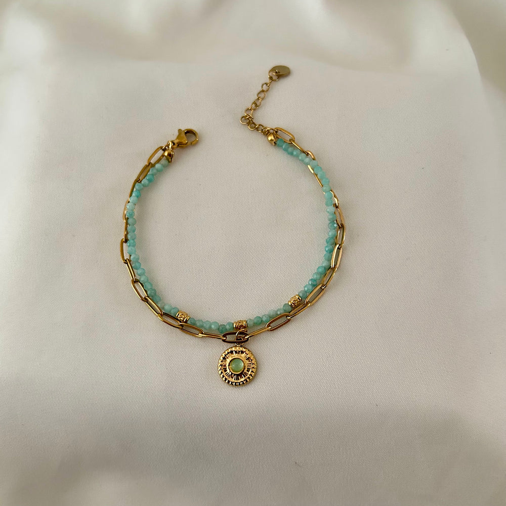 Ocean Aura Evil Eye Bracelet