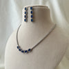 Sapphire Glow Tennis Necklace Set