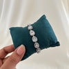 Pear Halo Crystal Bracelet