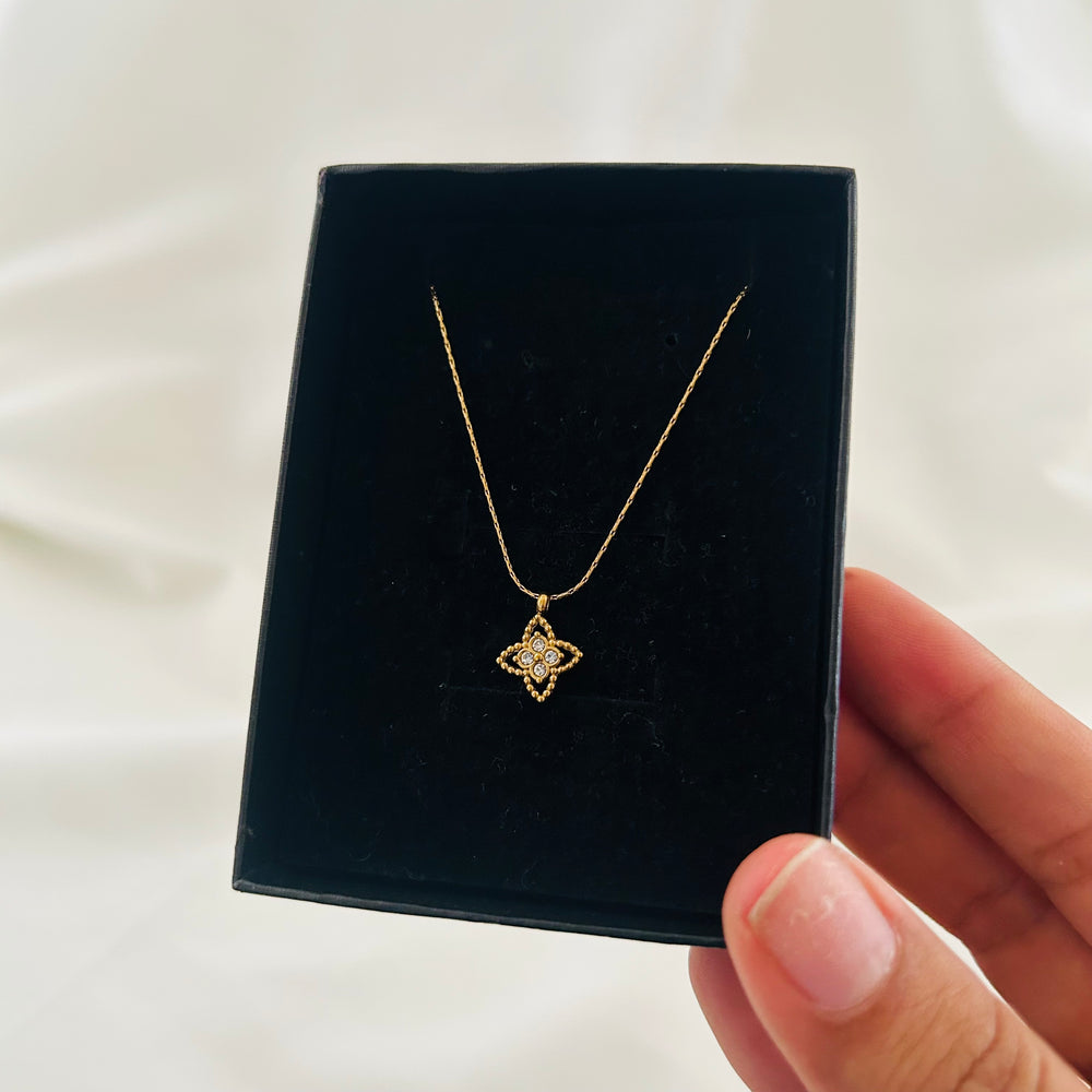 Boho Crystal Pendant Necklace