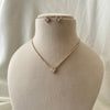 Heart Spark Tennis Necklace Set