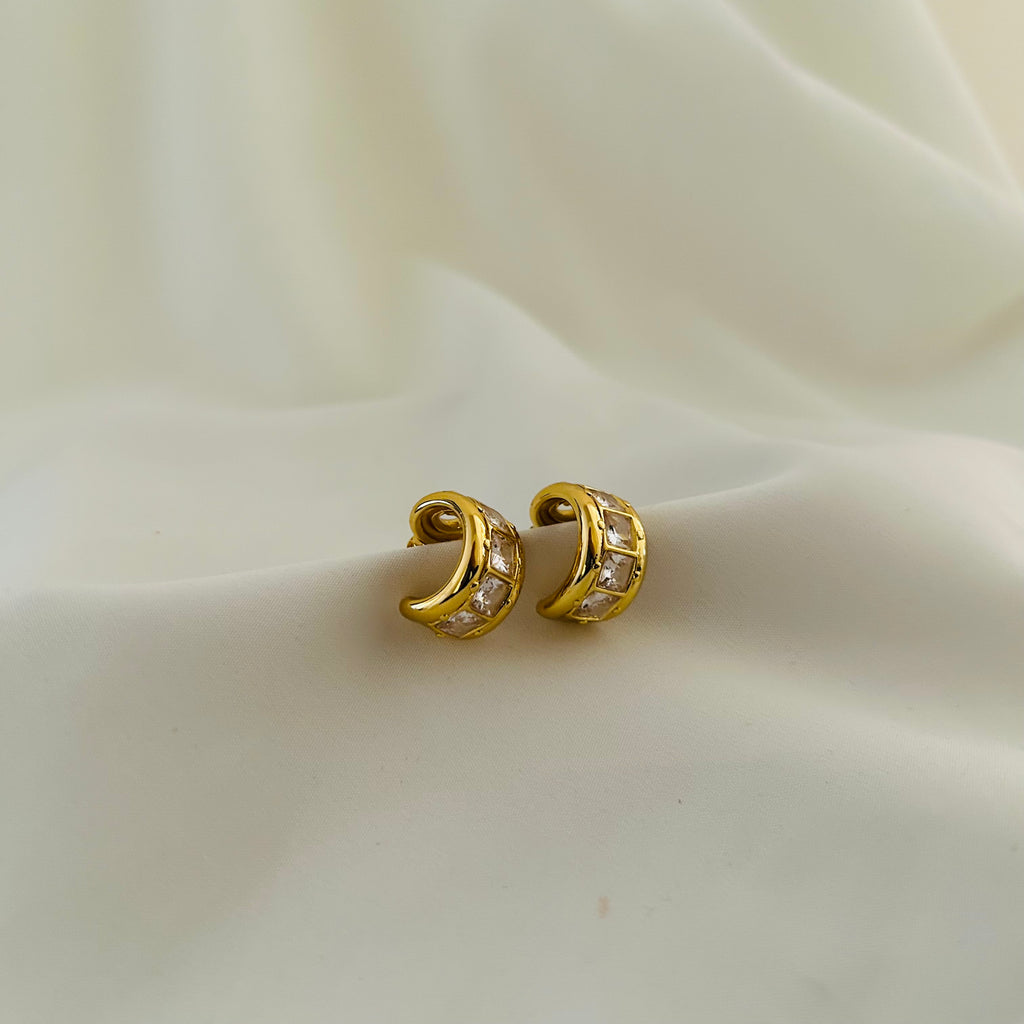Crystal Hoop Earrings