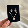 Love Pendant Tennis Necklace Set