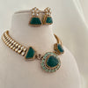 Emerald Statement Necklace Set