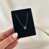 Studded Bow Necklace