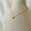 Crystal Fan Charm Necklace