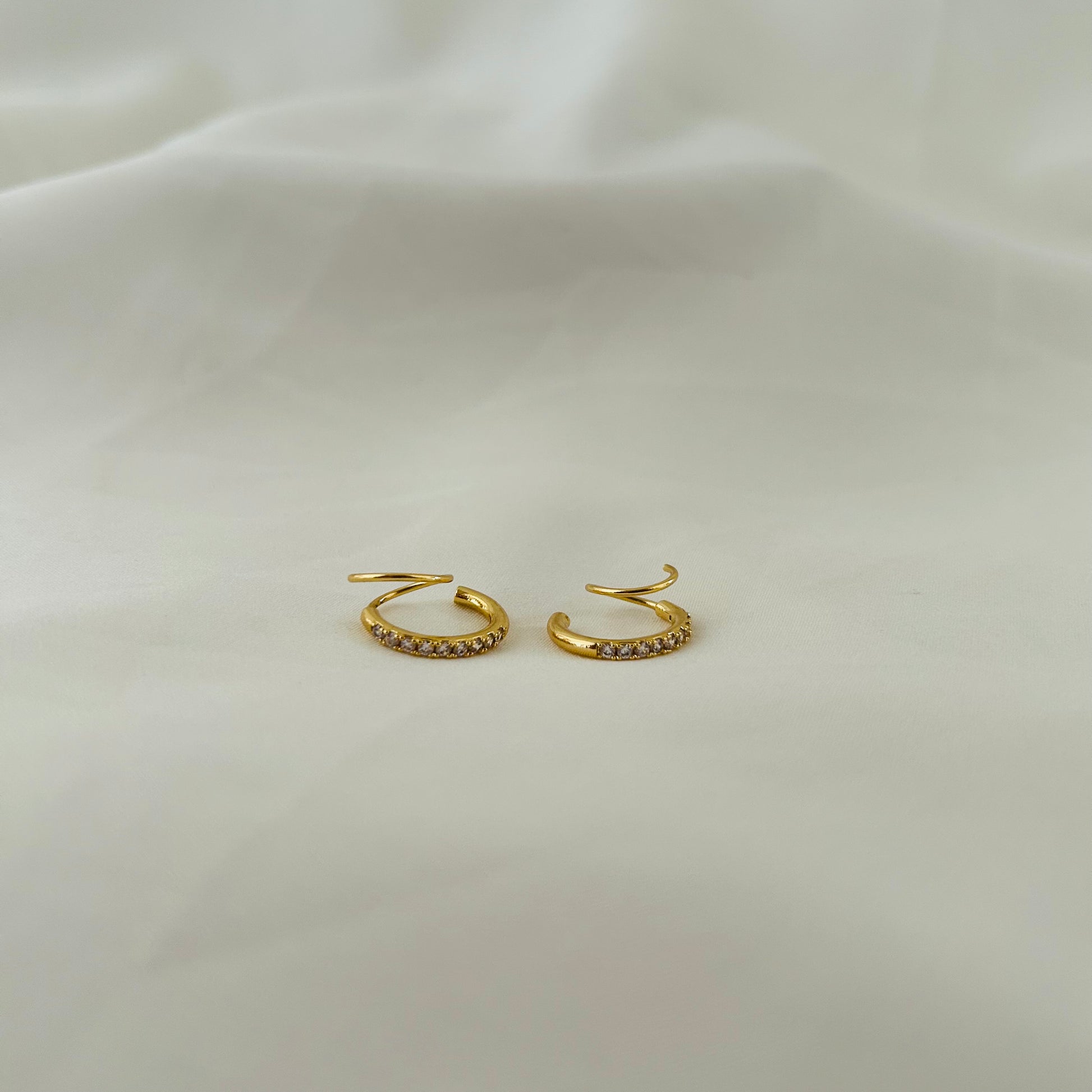 Studded Spiral Hoops