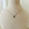 Studded Circle Pendant Necklace