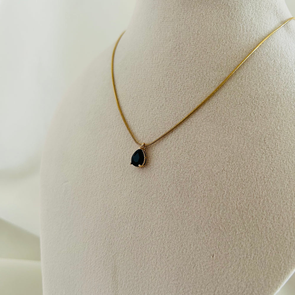 Drop Stone Pendent Necklace