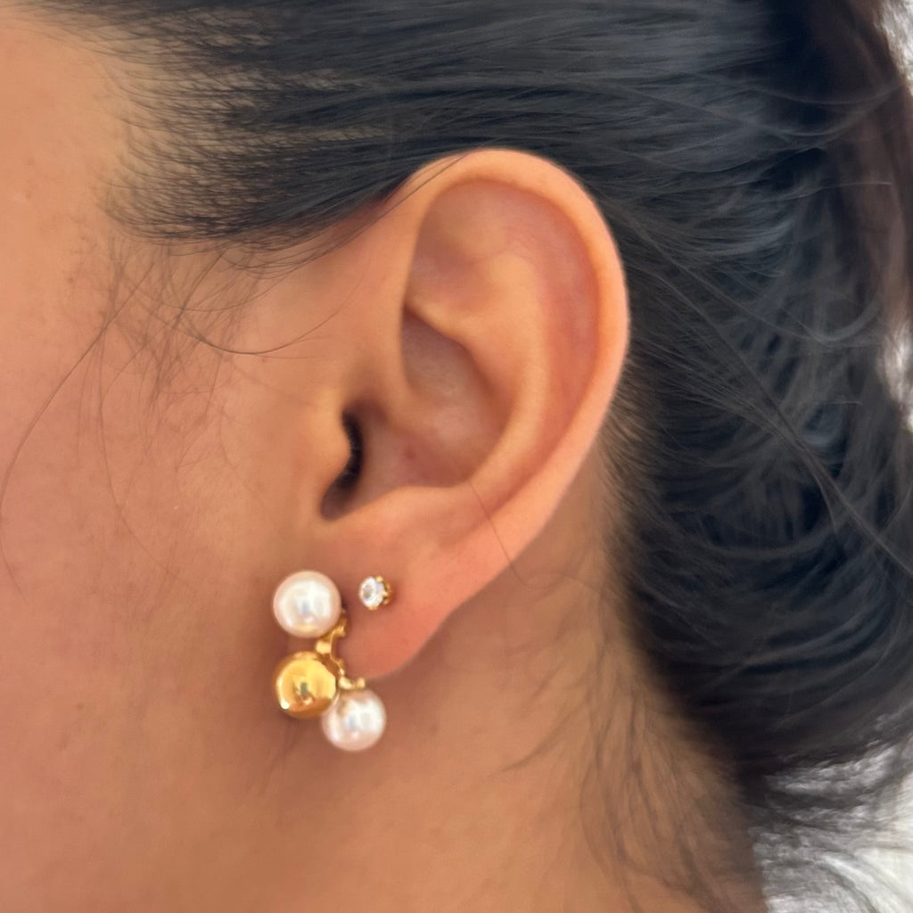 Pearl Ball Earrings