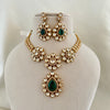 Emerald Drop Moissanite Set