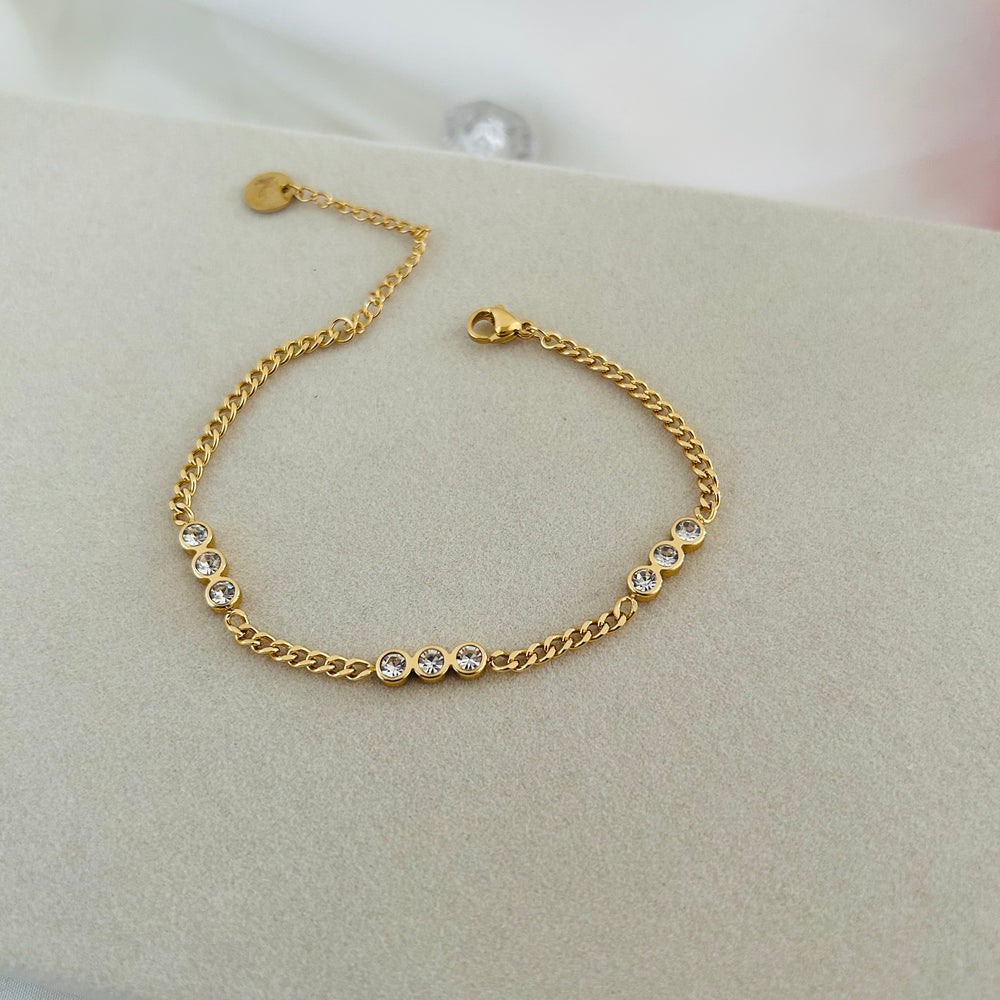 Serena Crystal Link Bracelet