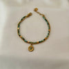 Emerald Aura Evil Eye Bracelet