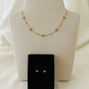 Pearl Blossom Necklace with Earrings