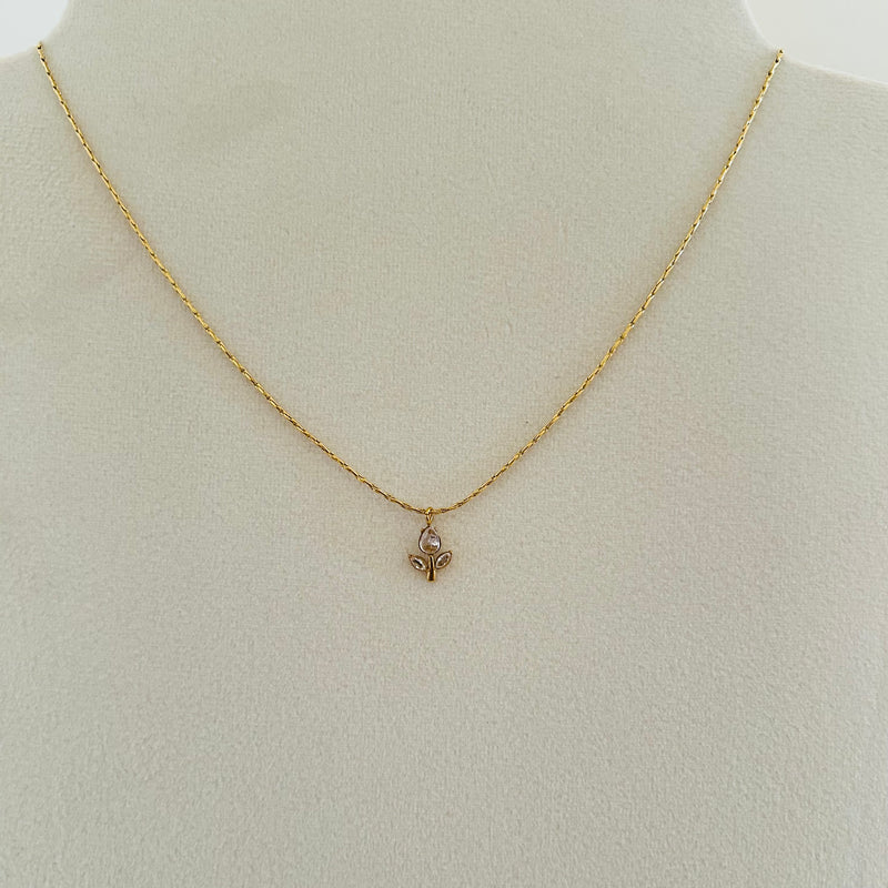 White Tulip Necklaces